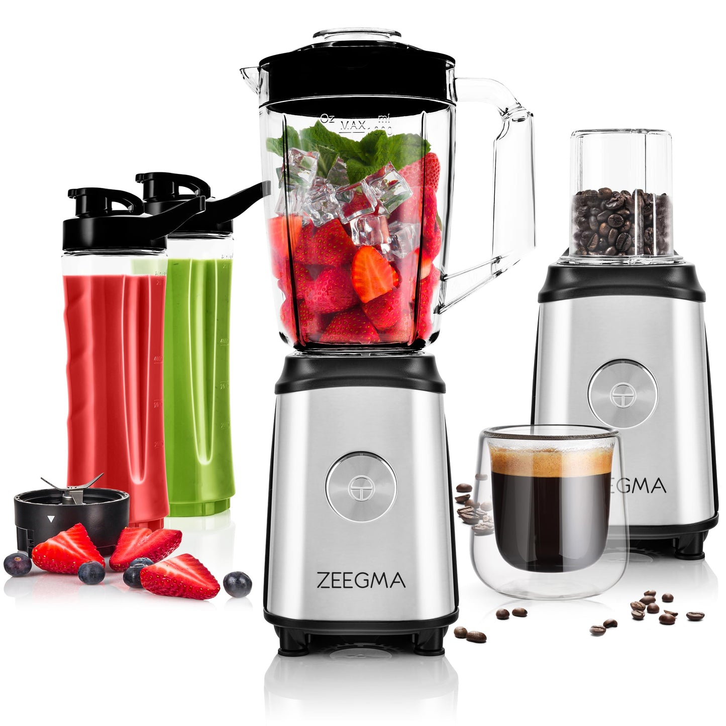 Zeegma Vitamine Multifunktion 4-in-1 Standmixer – 1050W, 1L – NEU